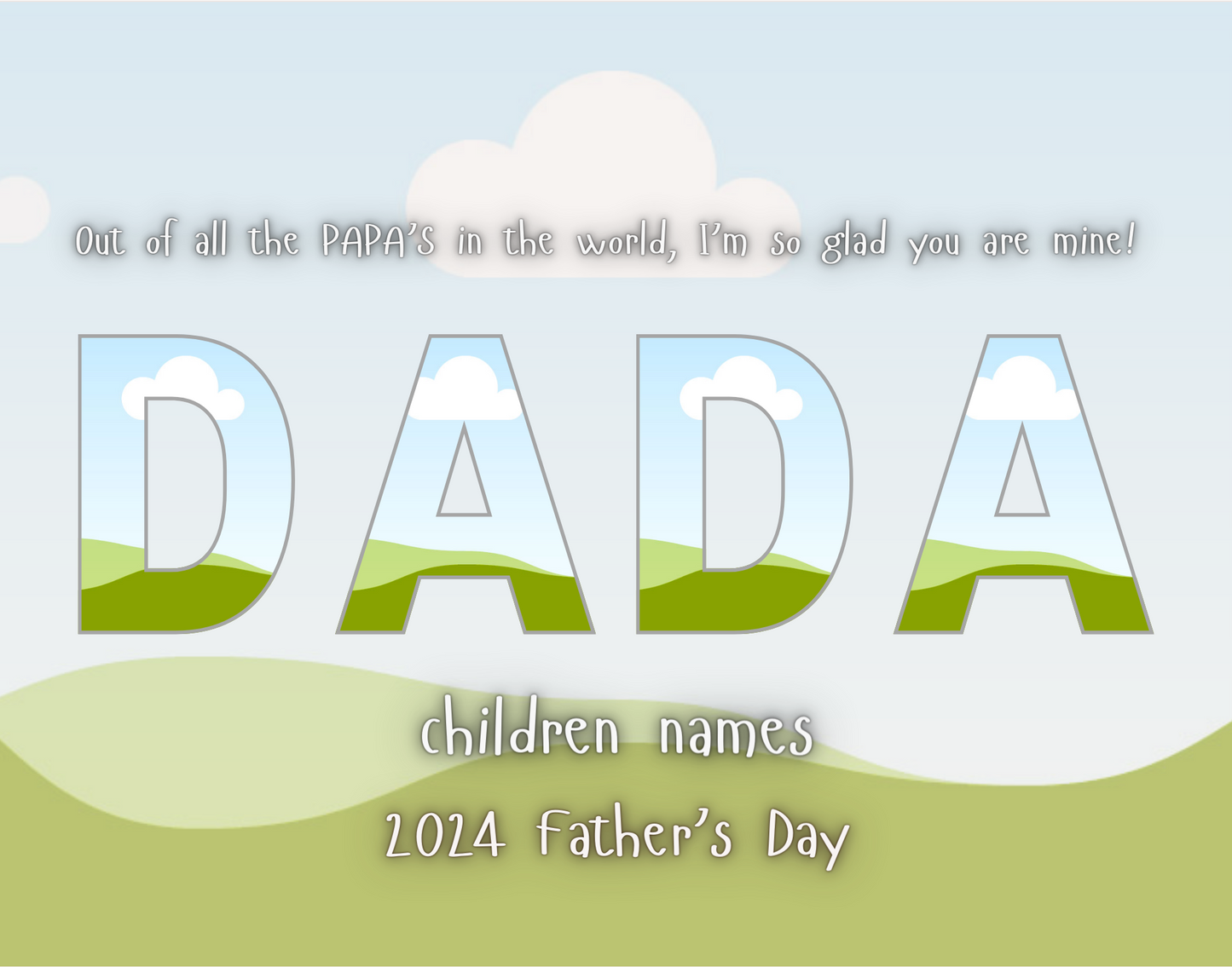 Fathers Day Editable Canva Frame Design Bundle (DAD-5)