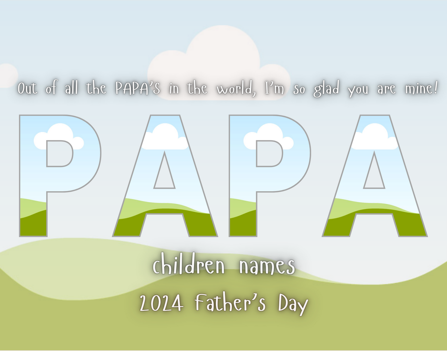Father Day Canva Frame Editable Design Bundle (GRANDPA-9)