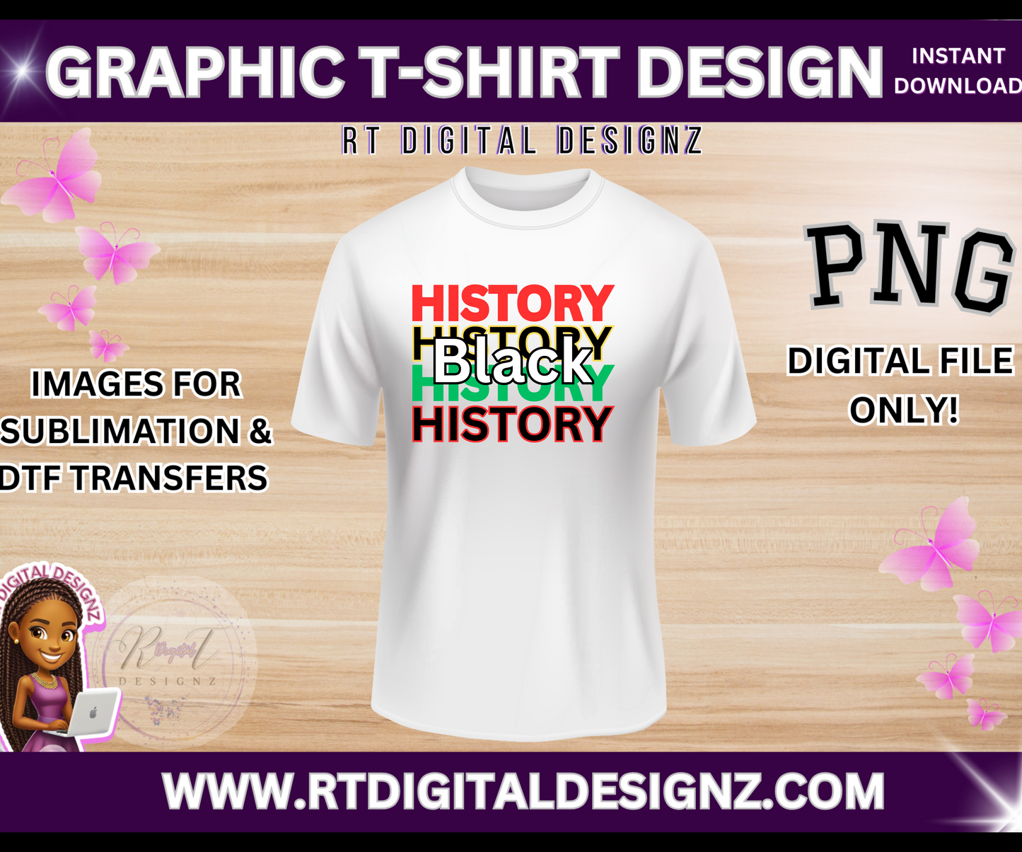 Black History PNG - (It's the Black History for me)