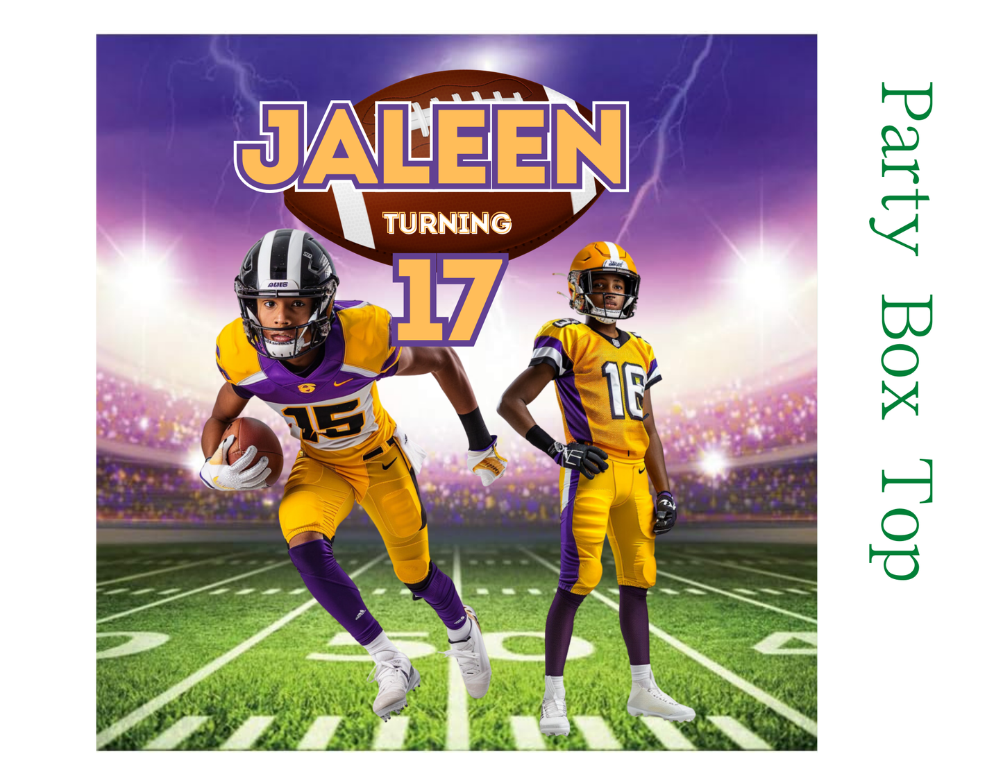 Party Favor Themed Templates - FOOTBALL