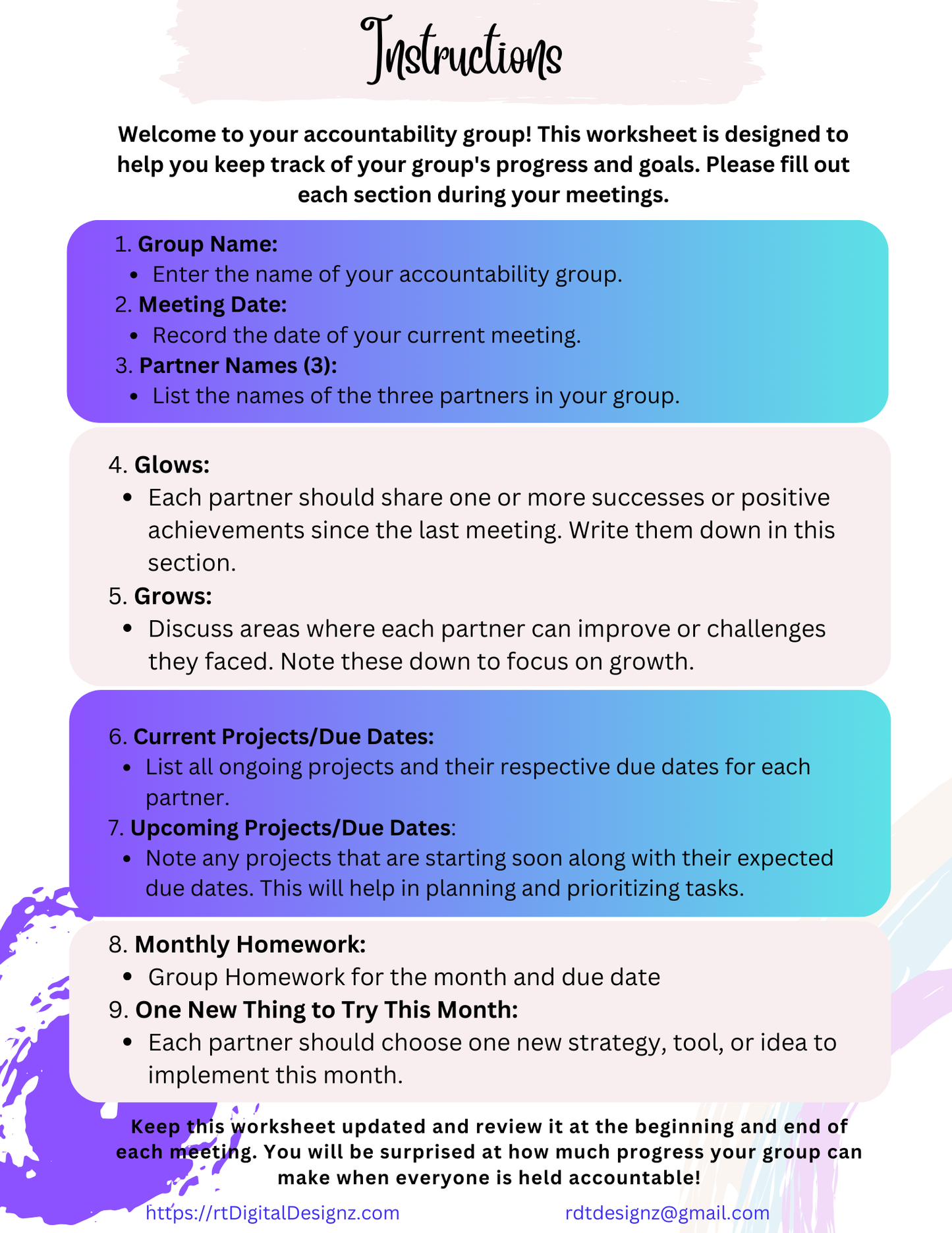 Accountability Group Form