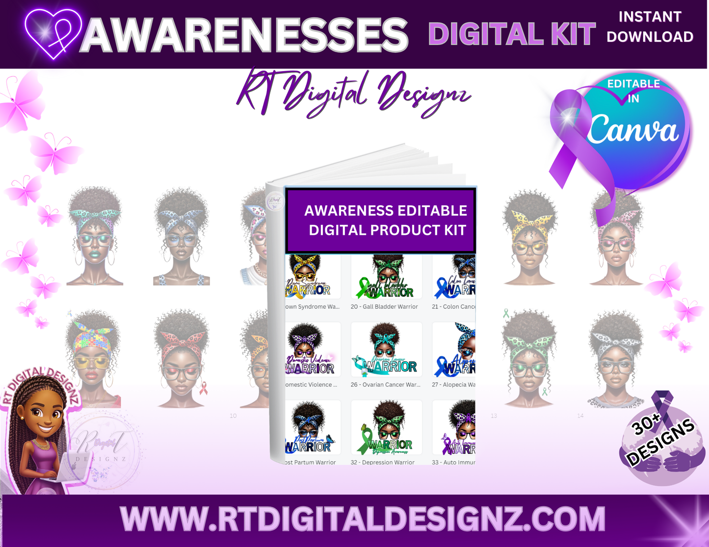 Disease Awareness Mockup Bundle Kit (33)