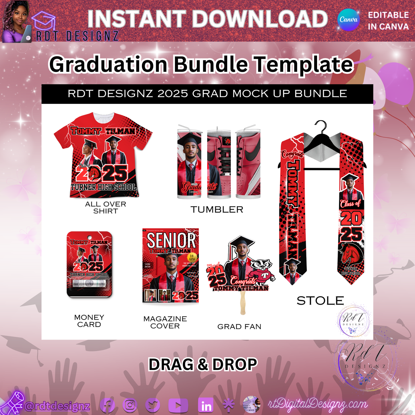 Grad Mockup Bundle 2025 - Red
