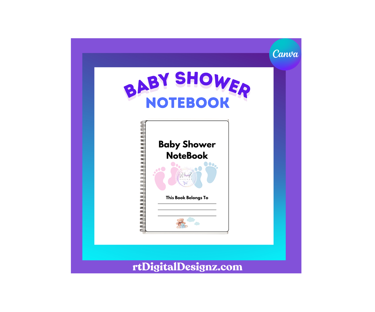 RT Baby Shower Notebook