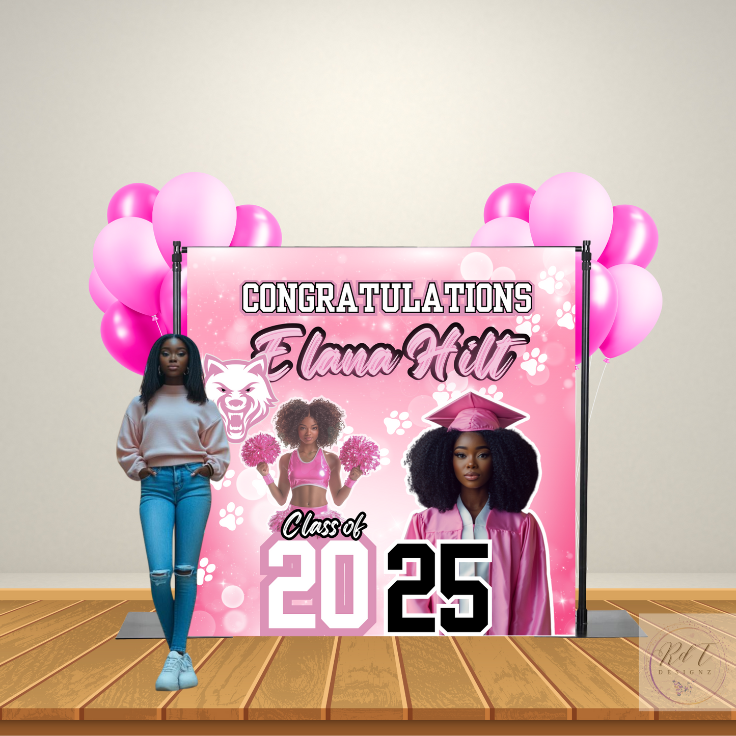 GRADUATION Banner Editable Templates Bundle with Mockups (4)