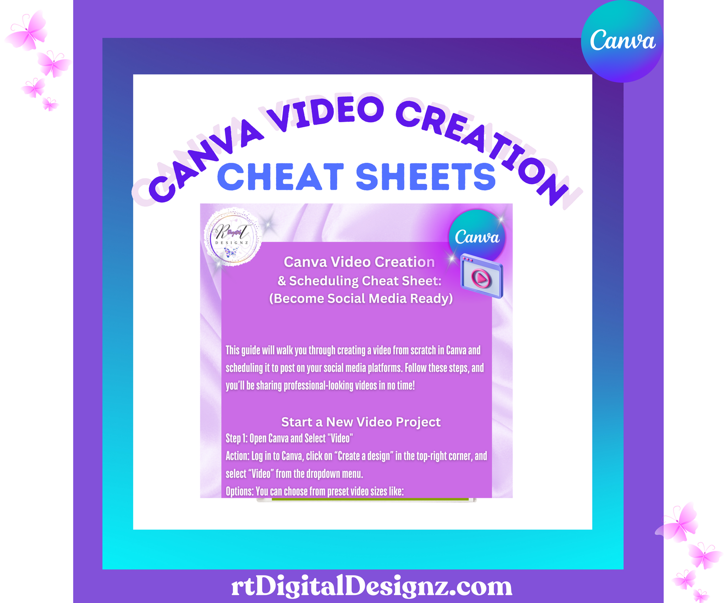 Canva Video Creation Cheat Sheet