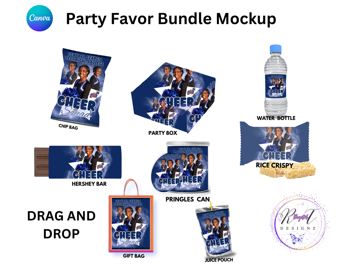 Party Favor Themed Templates - CHEER