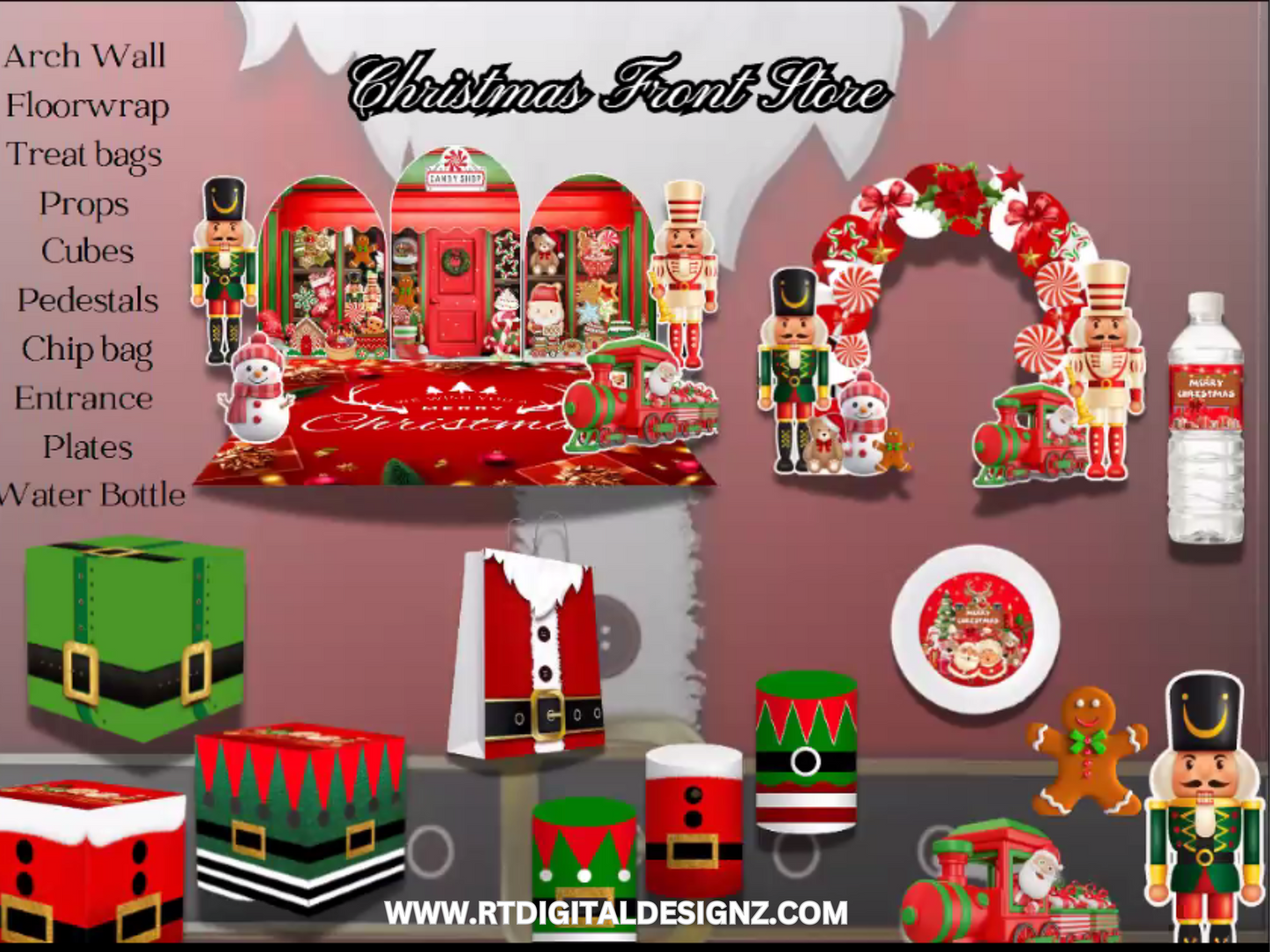 Holiday Planner Digital Templates - Front Store Christmas