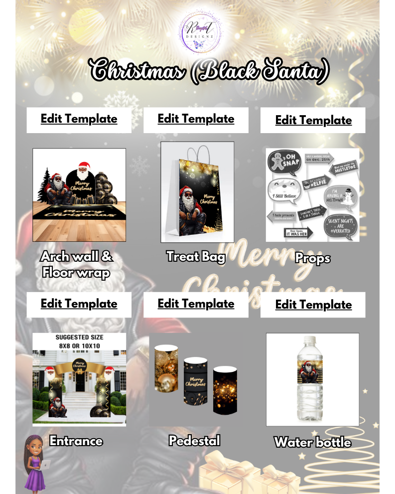 Holiday Planner Digital Template "Bundle" - 5 Christmas Designs