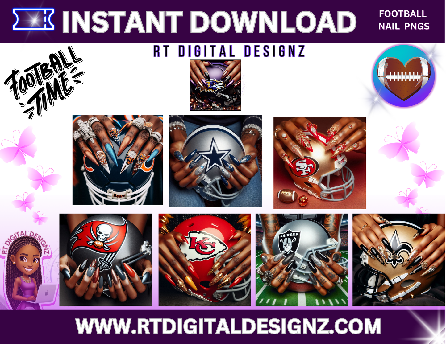 Football Image HELMET (PNG only)