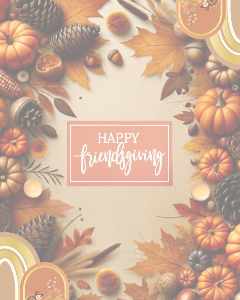 FREE Holiday Backdrop Image - Friendsgiving