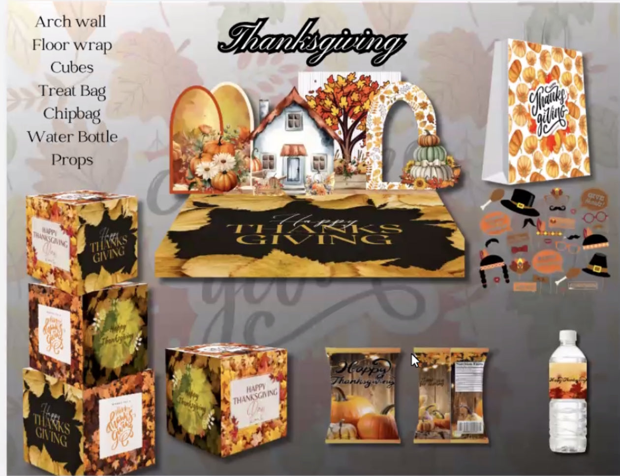 Holiday Planner Digital Templates - Thanksgiving