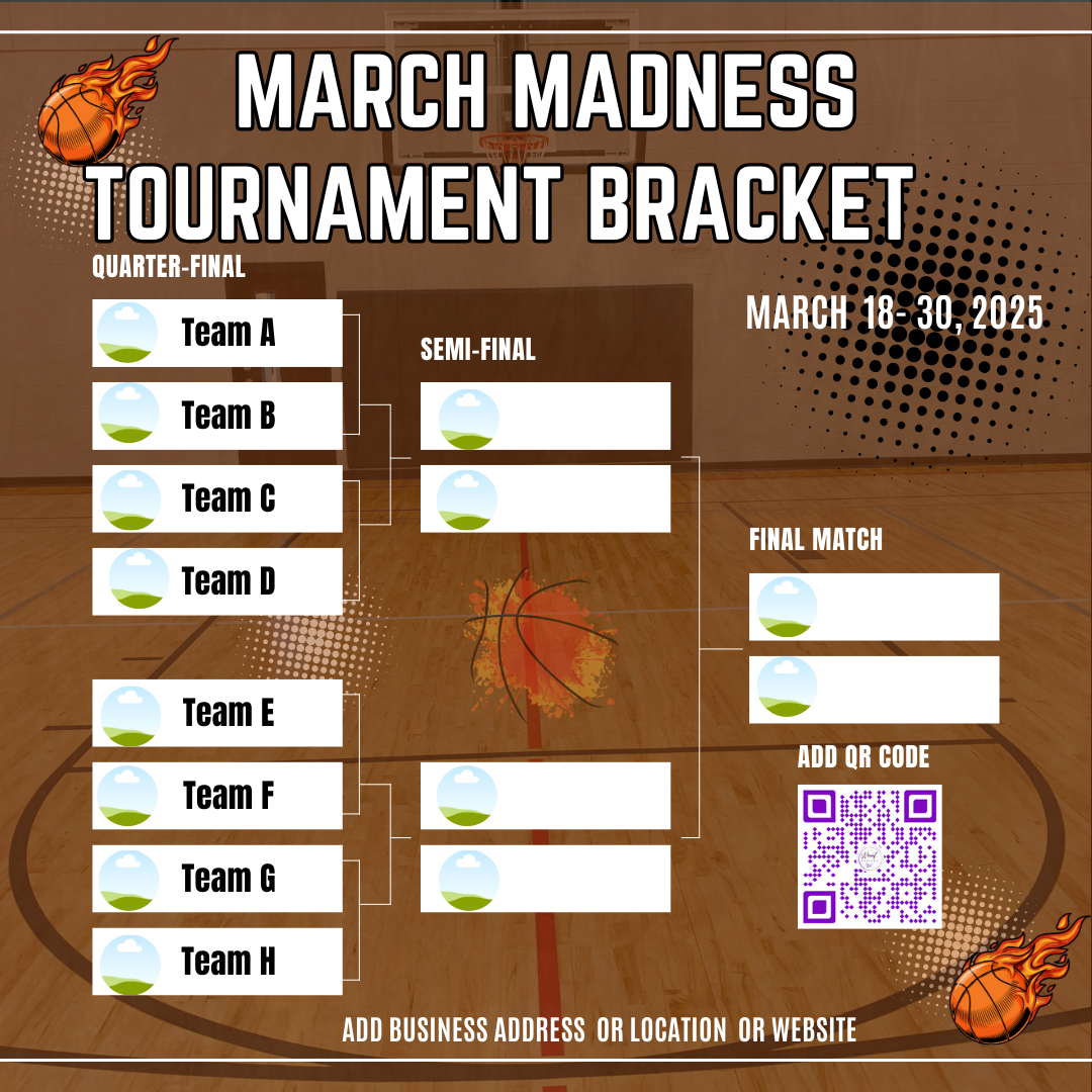 FREE March Madness Flyer Template