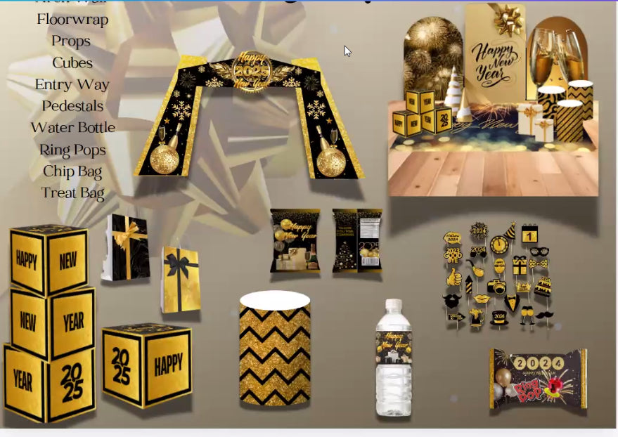 Holiday Planner Digital Templates - NEW YEARS 2