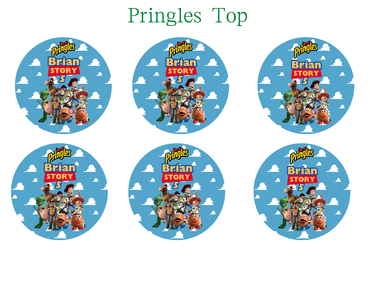 Party Favor Themed Templates - Toy Story