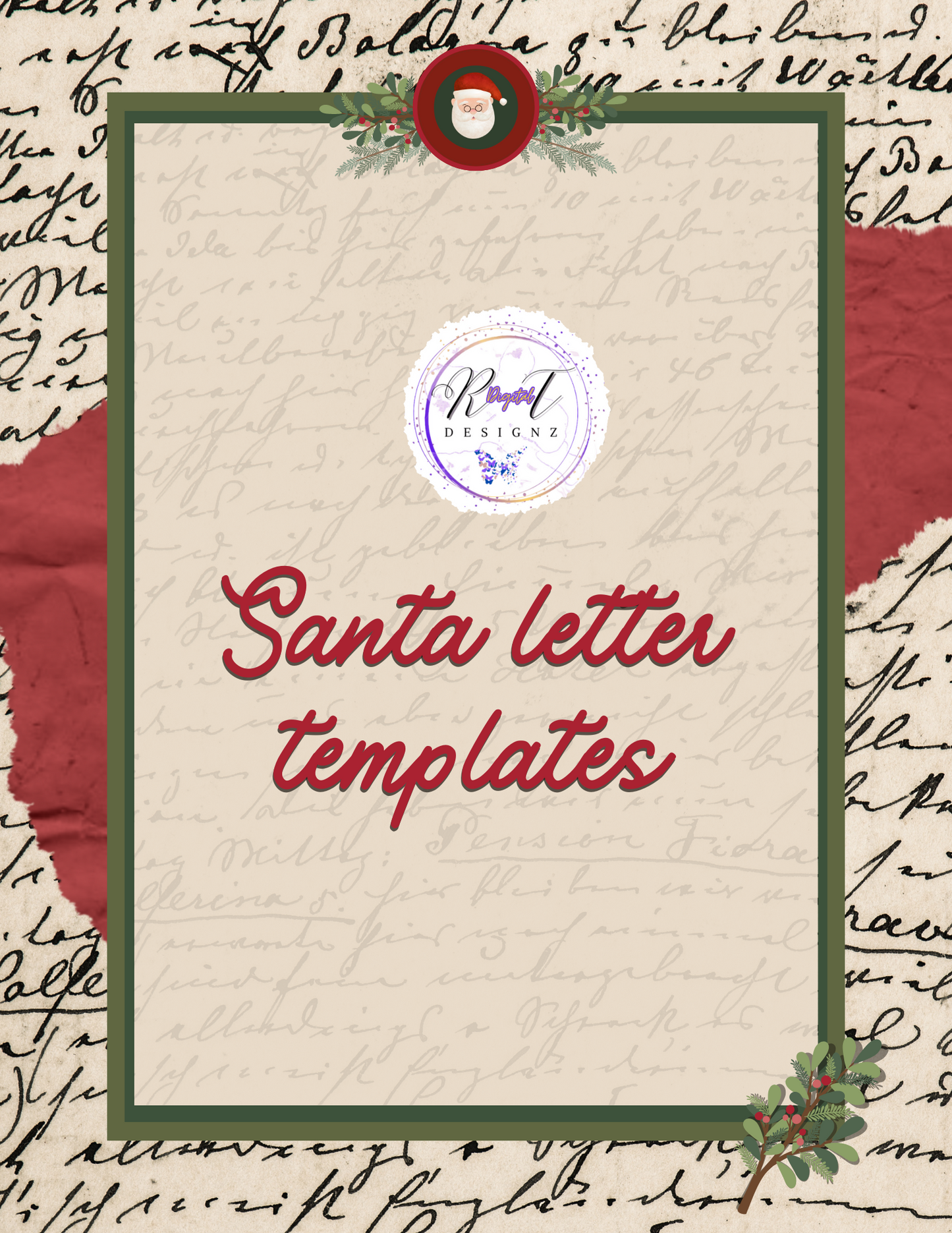Holiday HoHoHo Bundle Package - 6 Christmas Template Designs