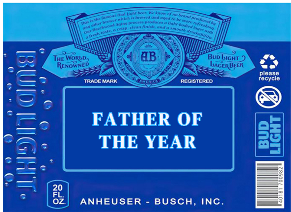 Fathers Day Party Favor Beer Pack Design Bundle (PNG)