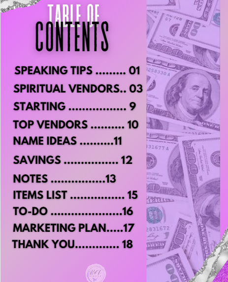 Spiritual Vendors List