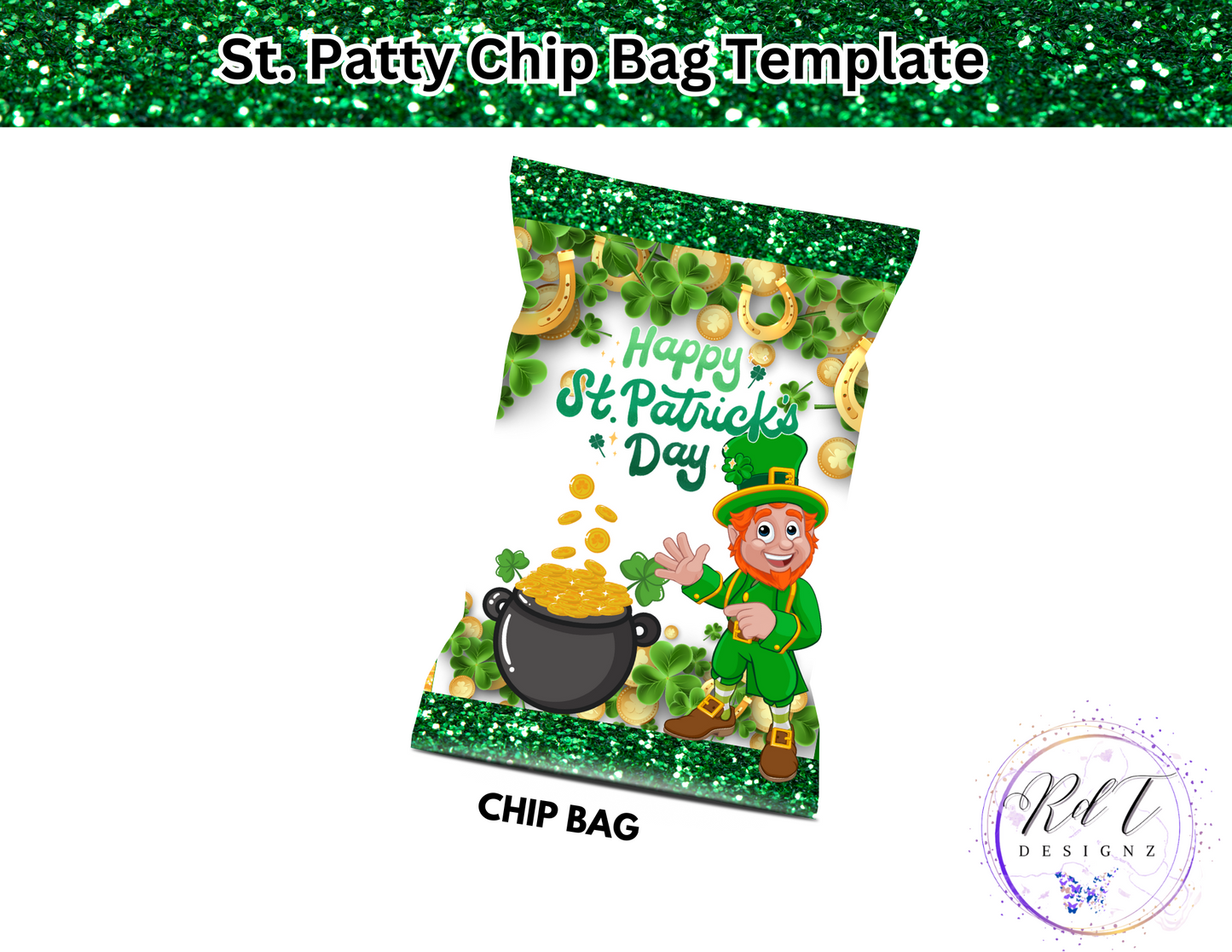 Chip Bag Template (St Patrick's Day)