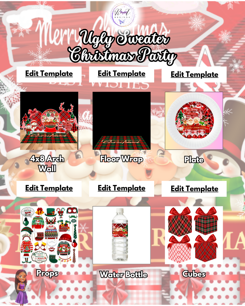 Holiday Planner Digital Templates - Ugly Sweater Christmas