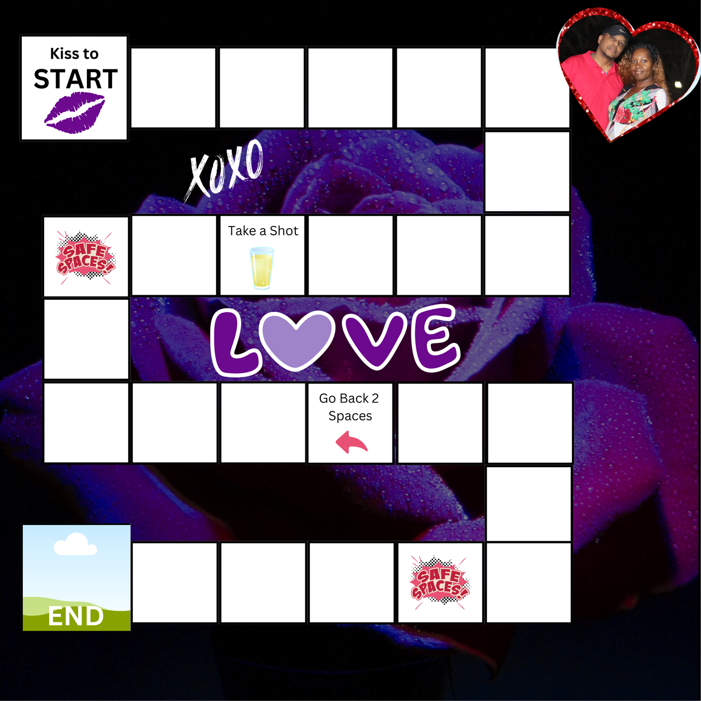 FREE Valentines Game Board Template