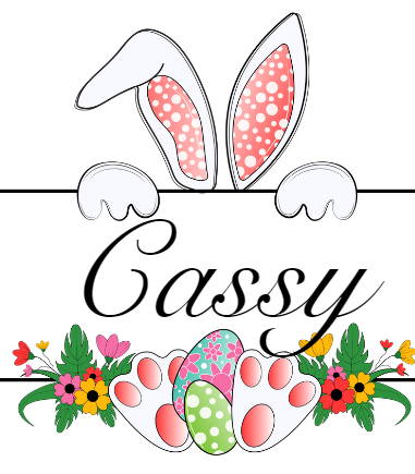 Easter Bunny Editable Name Templates