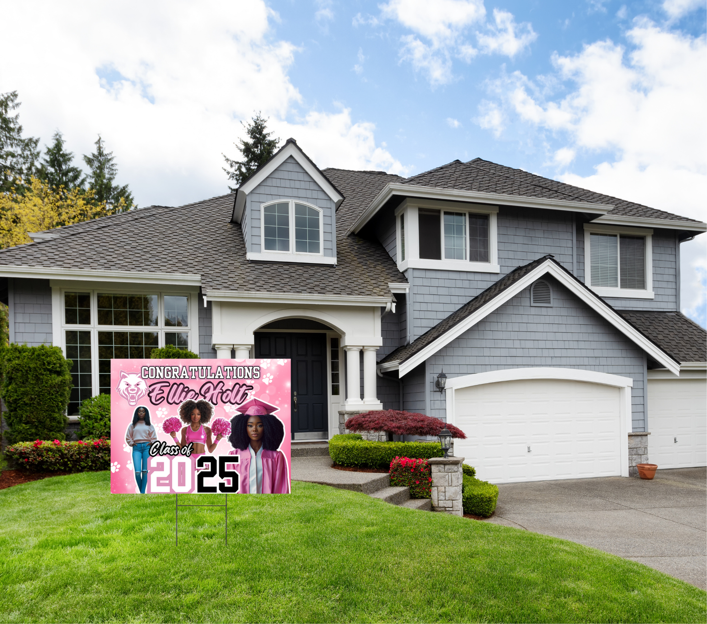 GRAD Yard Sign Template - PINK
