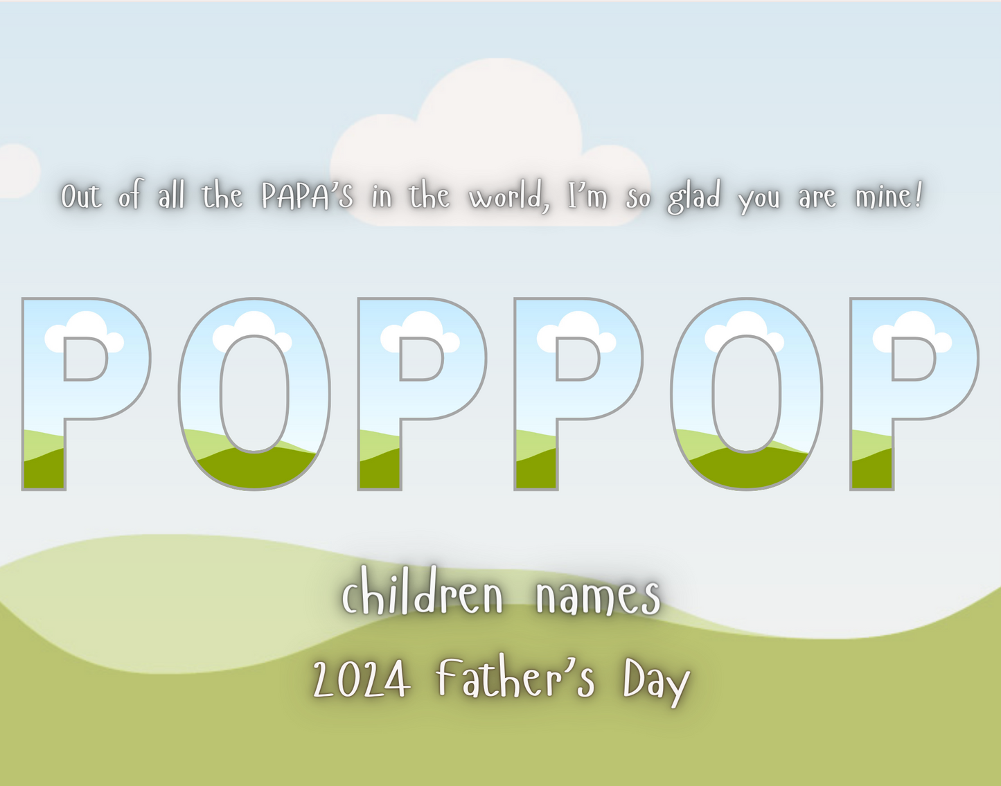 Father Day Canva Frame Editable Design Bundle (GRANDPA-9)