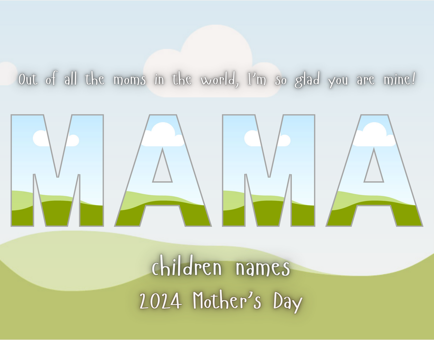 Mothers Day Editable Canva Frame Designs (MOM) - 5