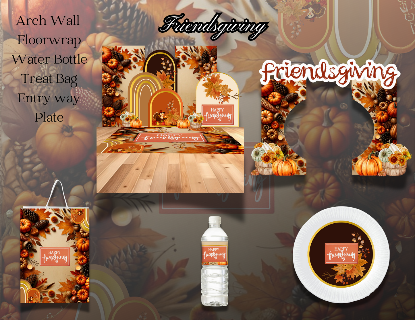 Holiday Planner Digital Templates - Friendsgiving