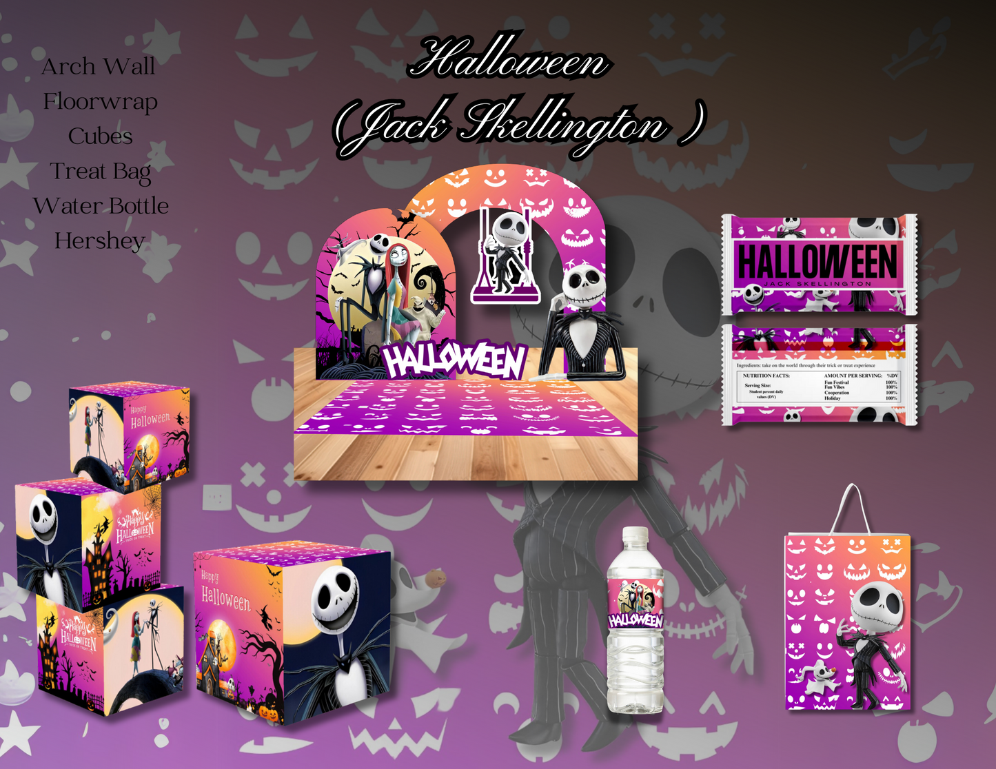 Holiday Planner Digital Templates - Jack Skellington Halloween