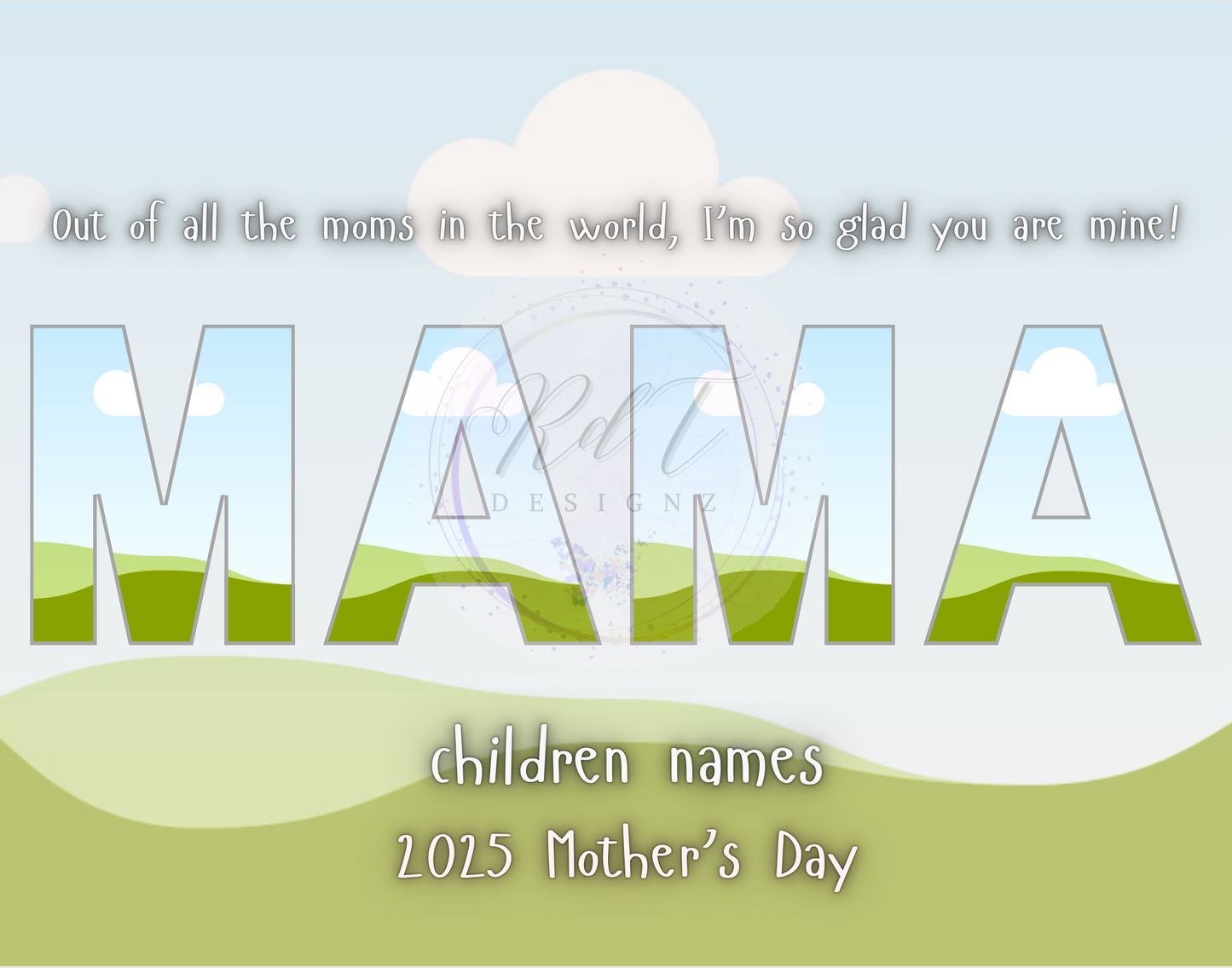 Free Editable Mothers Day SINGLE Canva Design - (MOM)