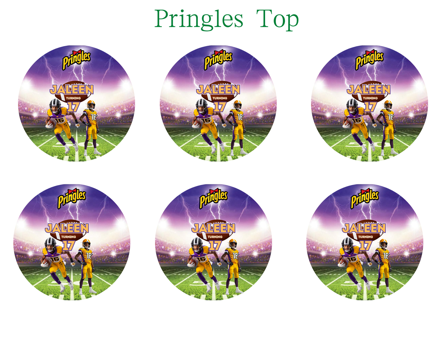 Party Favor Themed Templates - FOOTBALL