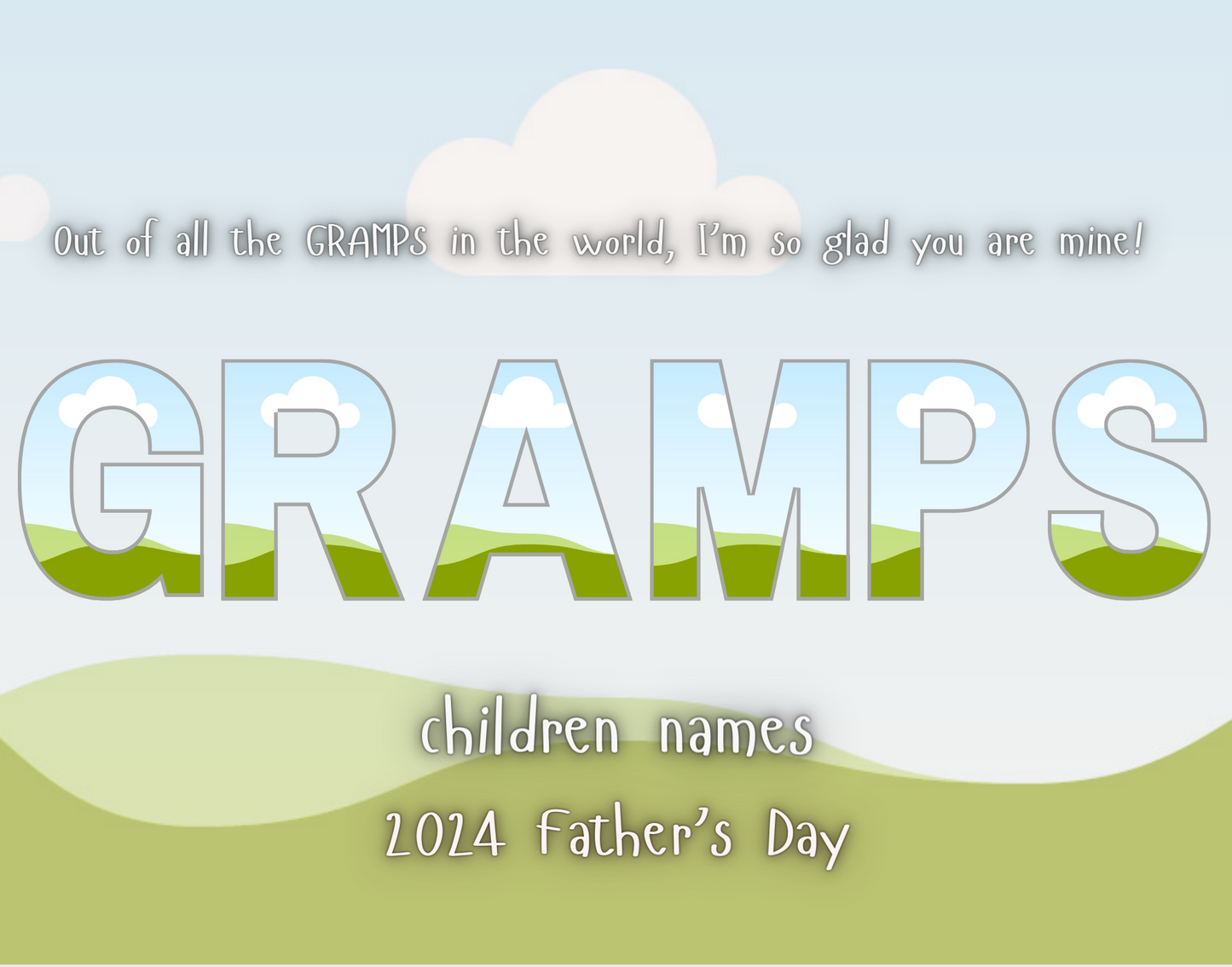 Father Day Canva Frame Editable Design Bundle (GRANDPA-9)