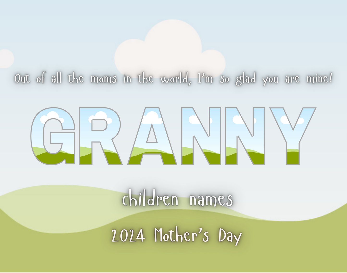Mothers Day Editable Canva Frame Design (GRANDMA) - 6