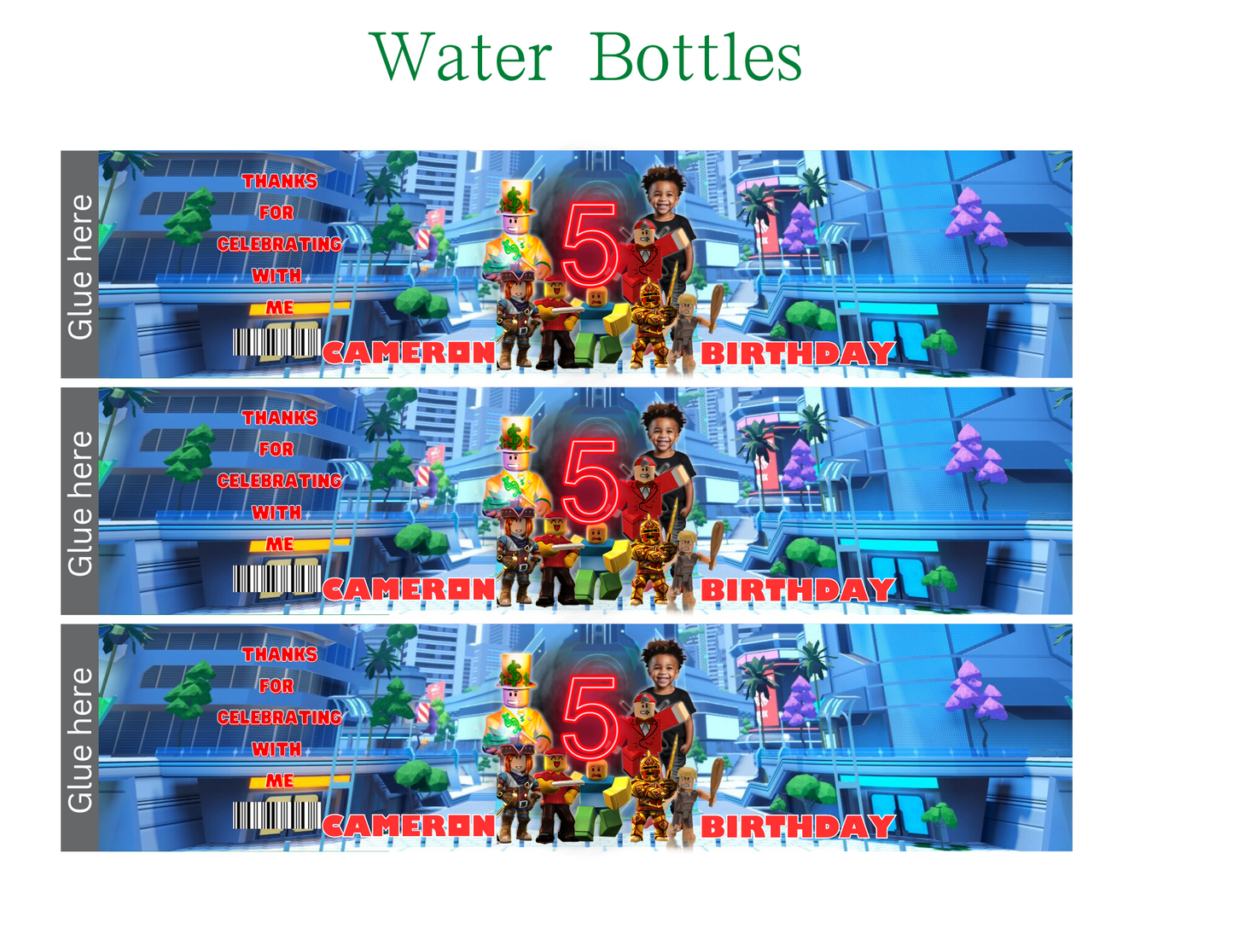 Party Favor Themed Templates - Roblox