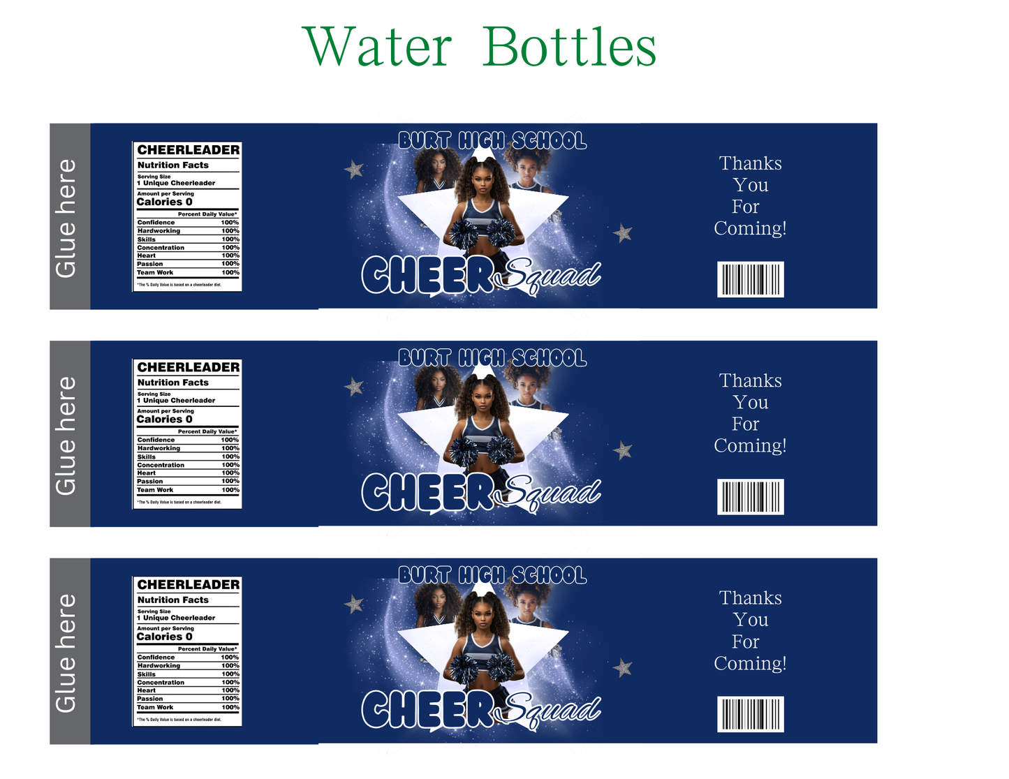 Party Favor Themed Templates - CHEER