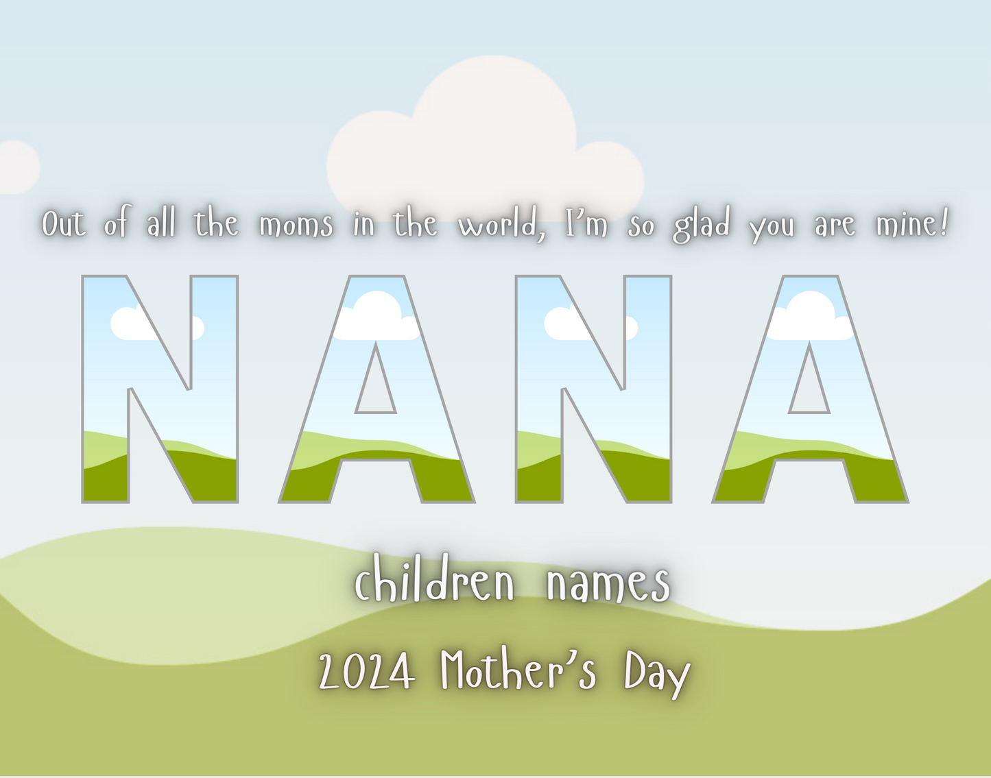 Mothers Day Editable Canva Frame Design (GRANDMA) - 6