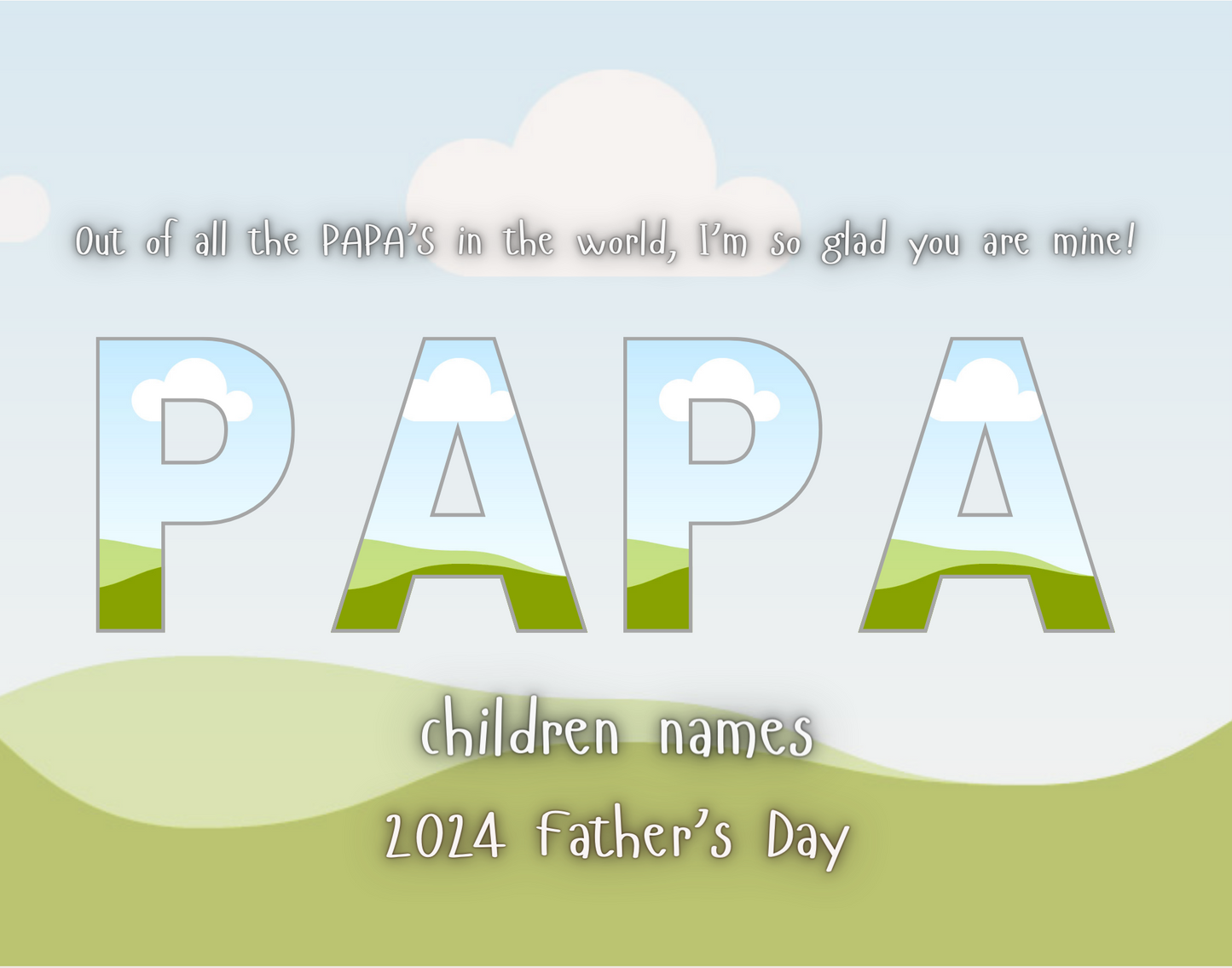 Father Day Canva Frame Editable Design Bundle (GRANDPA-9)
