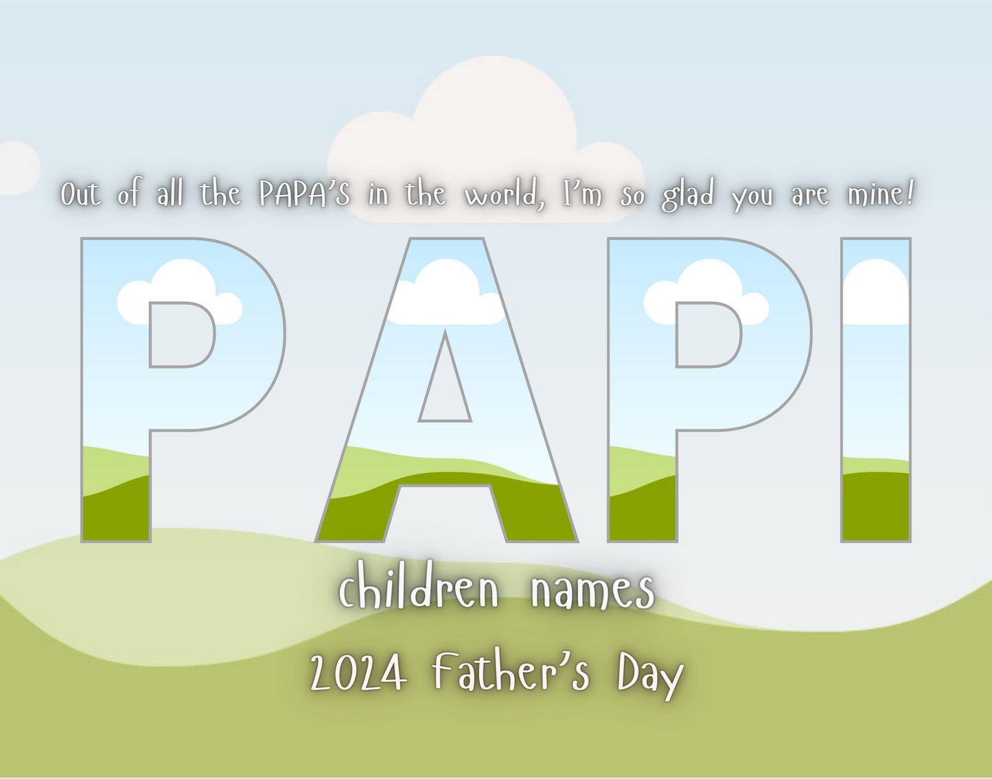 Father Day Canva Frame Editable Design Bundle (GRANDPA-9)