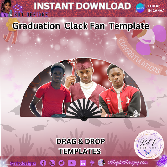 GRAD Clack Fan Editable Template & Mockup