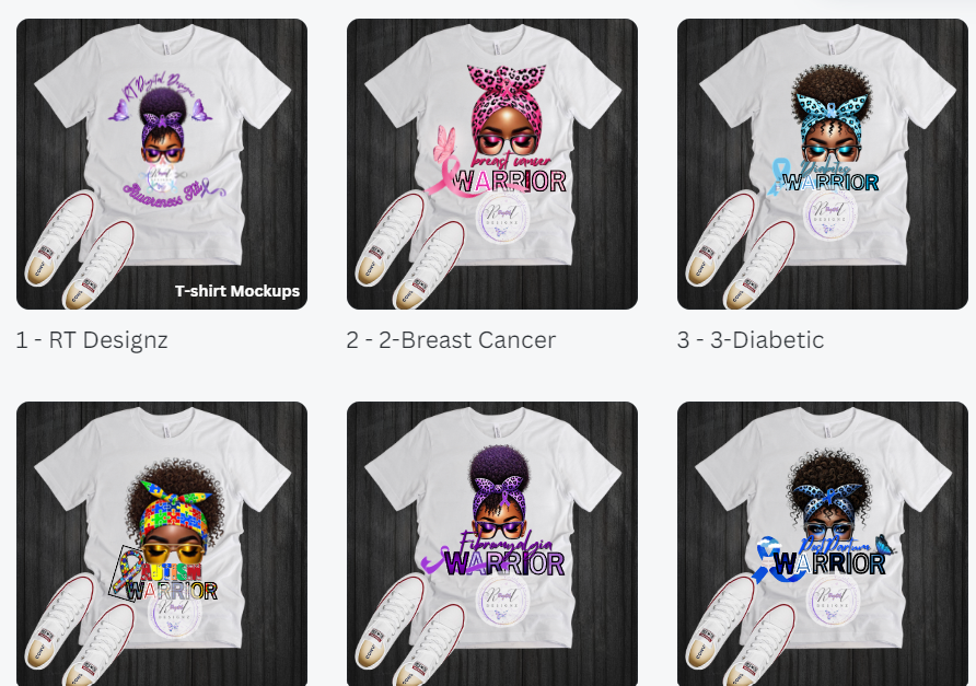 Disease Awareness T-shirt Mockups