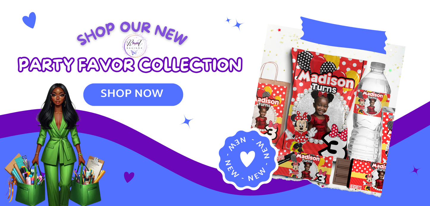 Custom Website Banners & Collections Bundle Templates (Party Favor Theme)