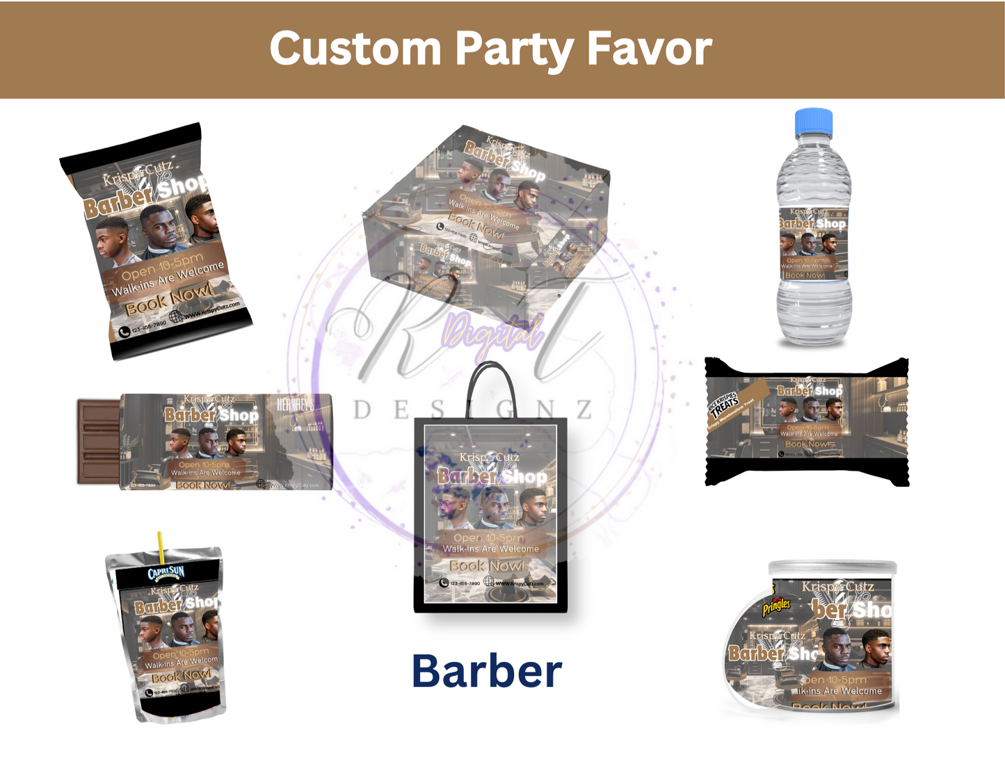 Business Digital Templates - BARBER BUSINESS BUNDLE KIT