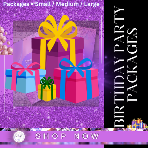RT Custom Birthday Party Package (Mega Event/Size Large)
