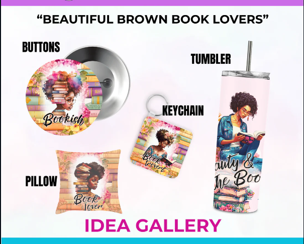 Book Lovers Digital Tumbler Design Bundle