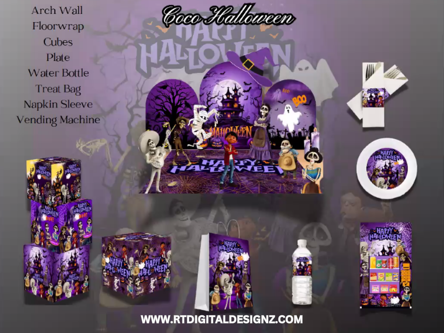 Holiday Planner Digital Templates - Coco Halloween