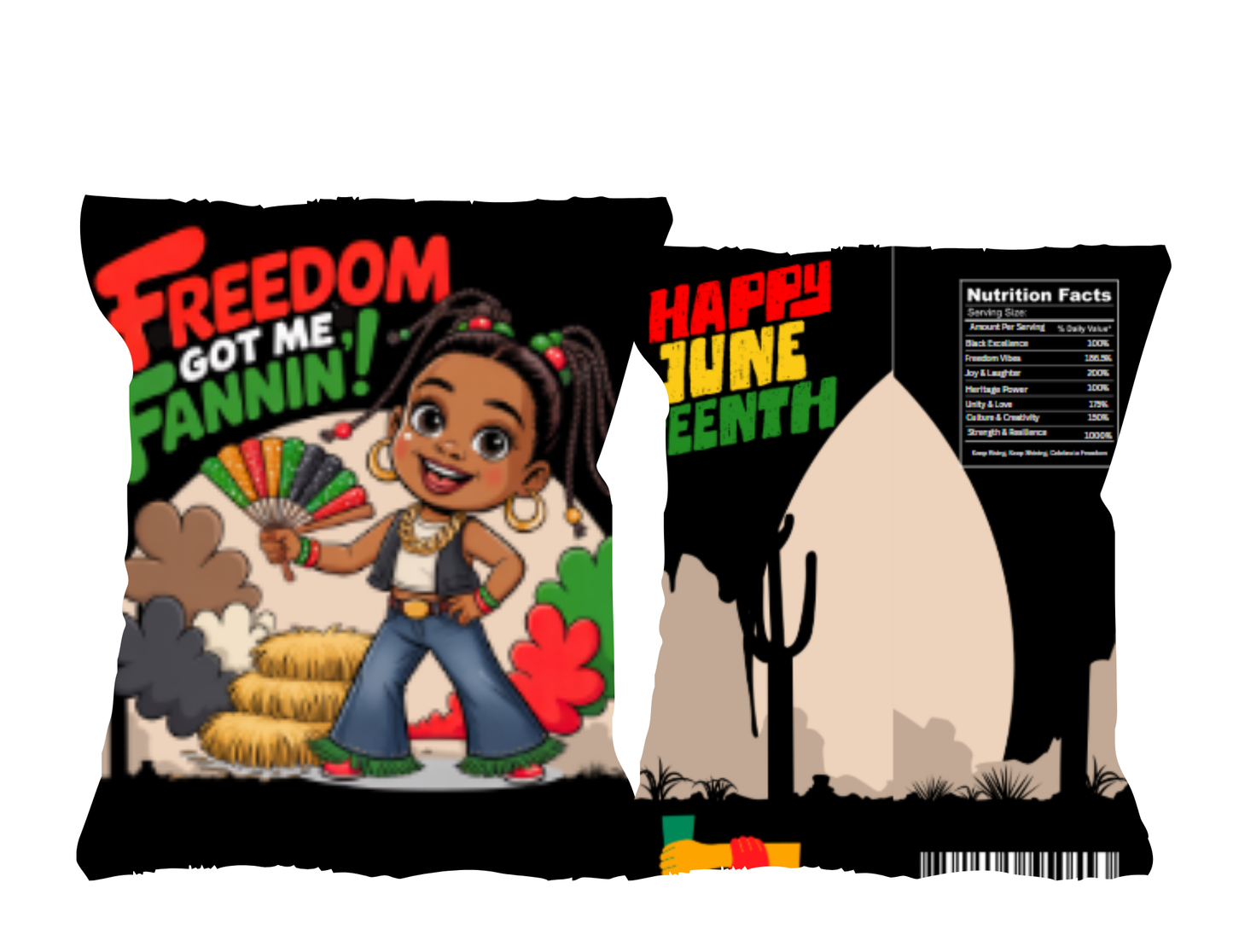 Party Favor Themed Templates -JUNETEENTH 2