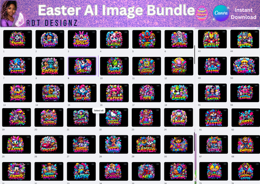 Easter AI Digital Designs Bundle