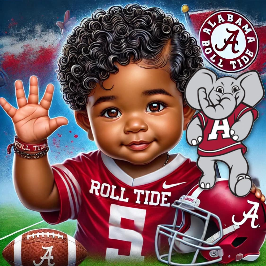 Football Images (AI Girls w Mascots)